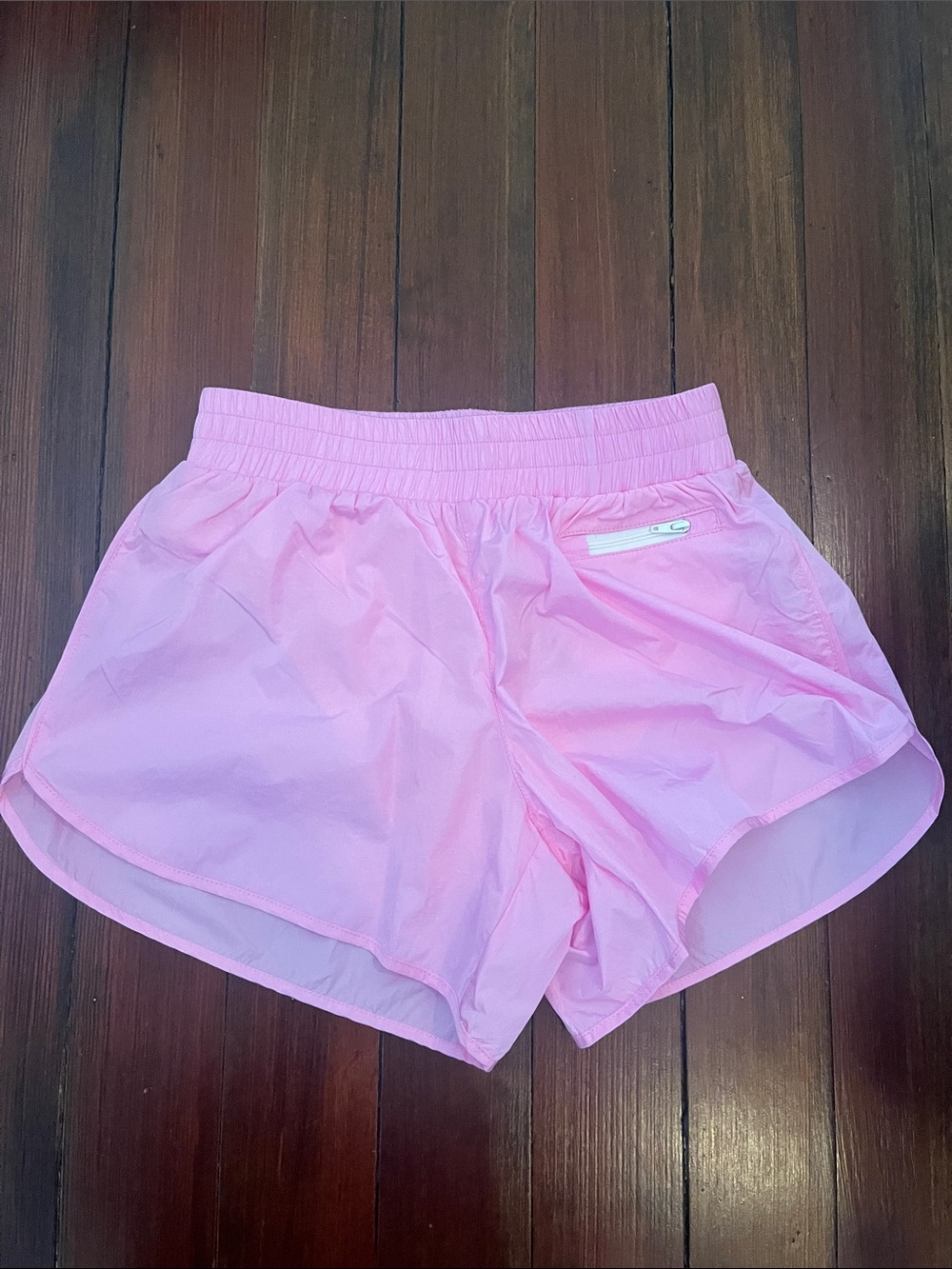 Women’s Pink Athletic Shorts with Zip Pocket NWT